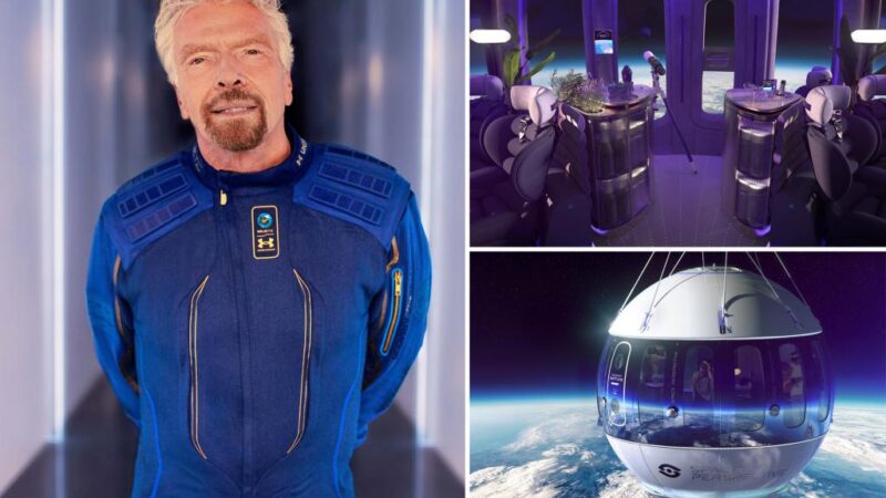 Richard Branson to co-pilot space balloon’s first crewed flight to edge of Earth’s atmosphere