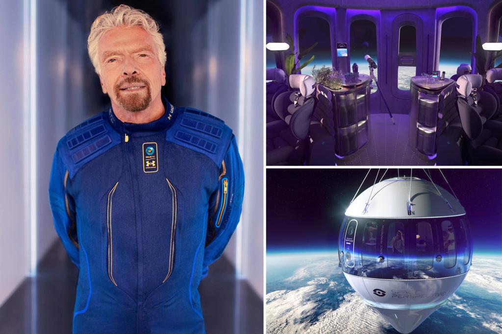 Richard Branson to co-pilot space balloon’s first crewed flight to edge of Earth’s atmosphere