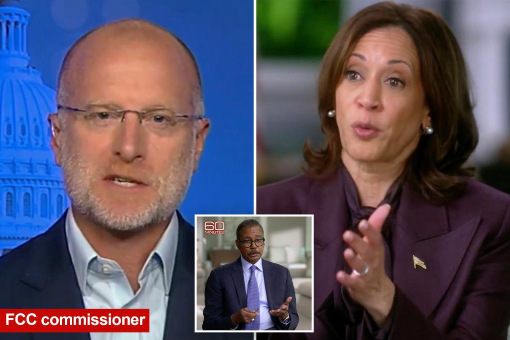 FCC commissioner, Brendan Carrm urges CBS release Kamala Harris ’60 Minutes’ interview transcript