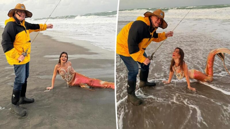 Bill Belichick, 72, hooks girlfriend Jordon Hudson, 24, as a mermaid for Halloween costume