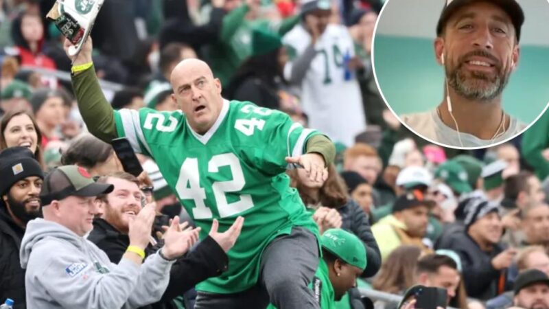 Aaron Rodgers has Fireman Ed’s back in brewing beef with Jets