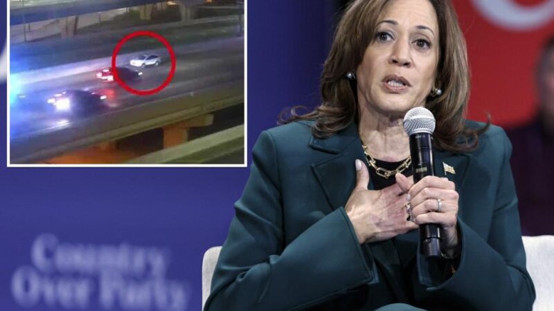 Accused drunk, wrong-way driver almost hits Kamala Harris’ motorcade in Milwaukee