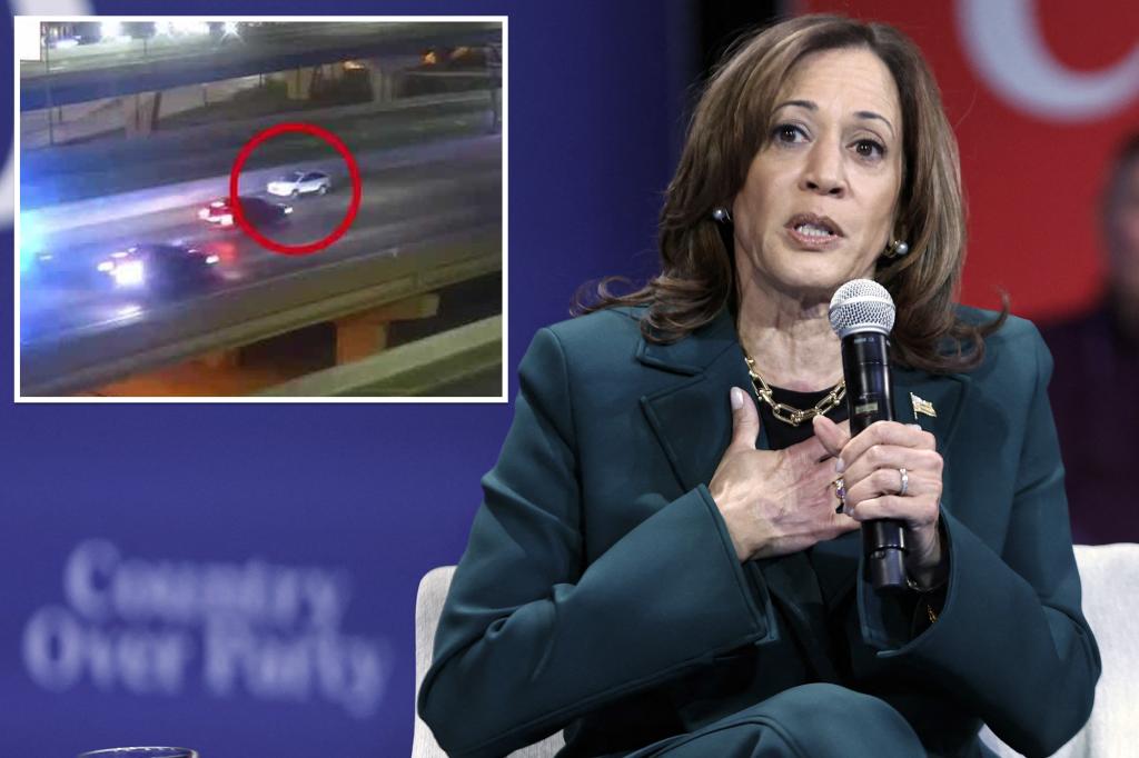 Accused drunk, wrong-way driver almost hits Kamala Harris’ motorcade in Milwaukee