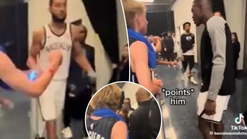 Ben Simmons, Dennis Schroder snap at heckler in tense confrontation