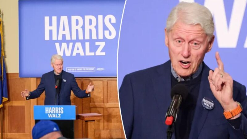 Bill Clinton says Israeli leaders ‘don’t care’ for Mideast peace, says Kamala Harris ‘can’t have’ plan to end war