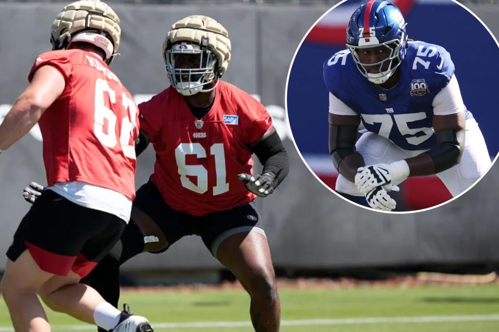 Chris Hubbard gets work at left tackle as Giants ponder O-Line shakeup