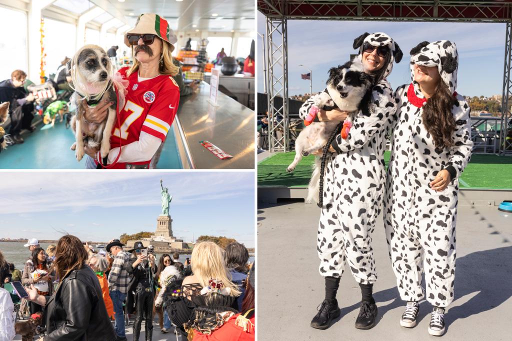 Circle Lines hosts third annual Halloween Pup Cruise on the Hudson River