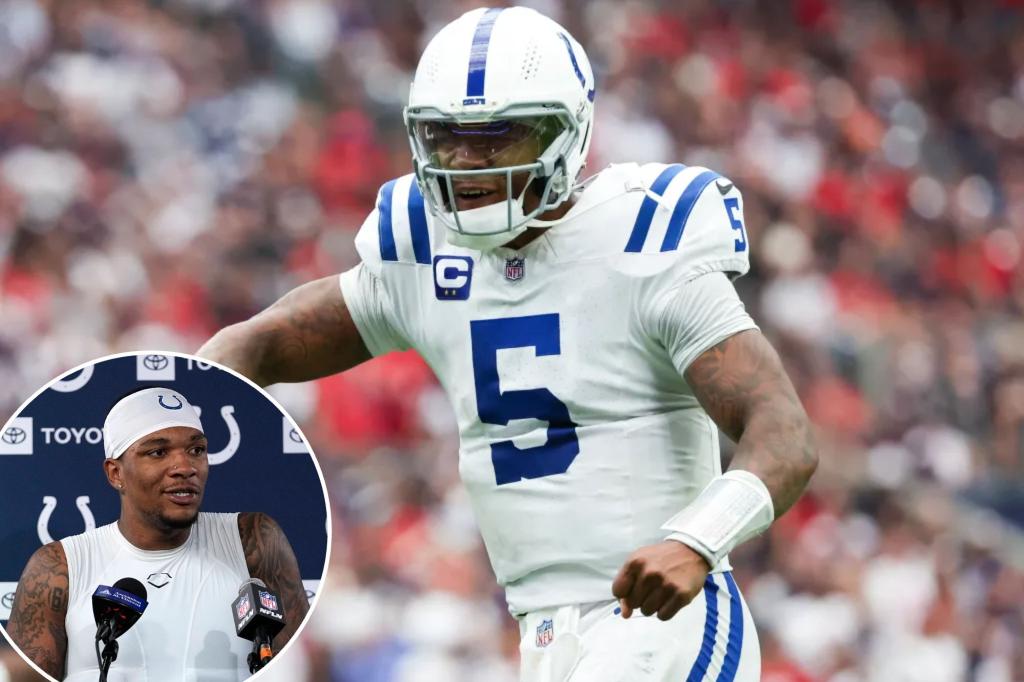 Colts’ Anthony Richardson admits to leaving Texans game for being ‘tired;