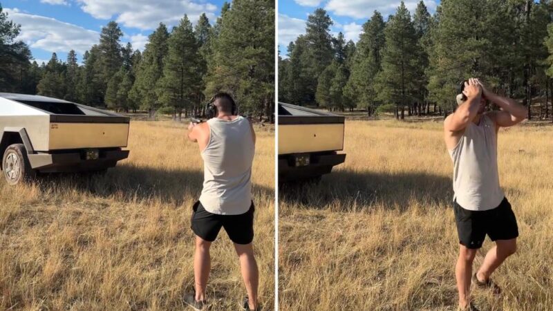 Cybertruck owner regrets pumping rounds into his electric vehicle to test its bulletproof ability