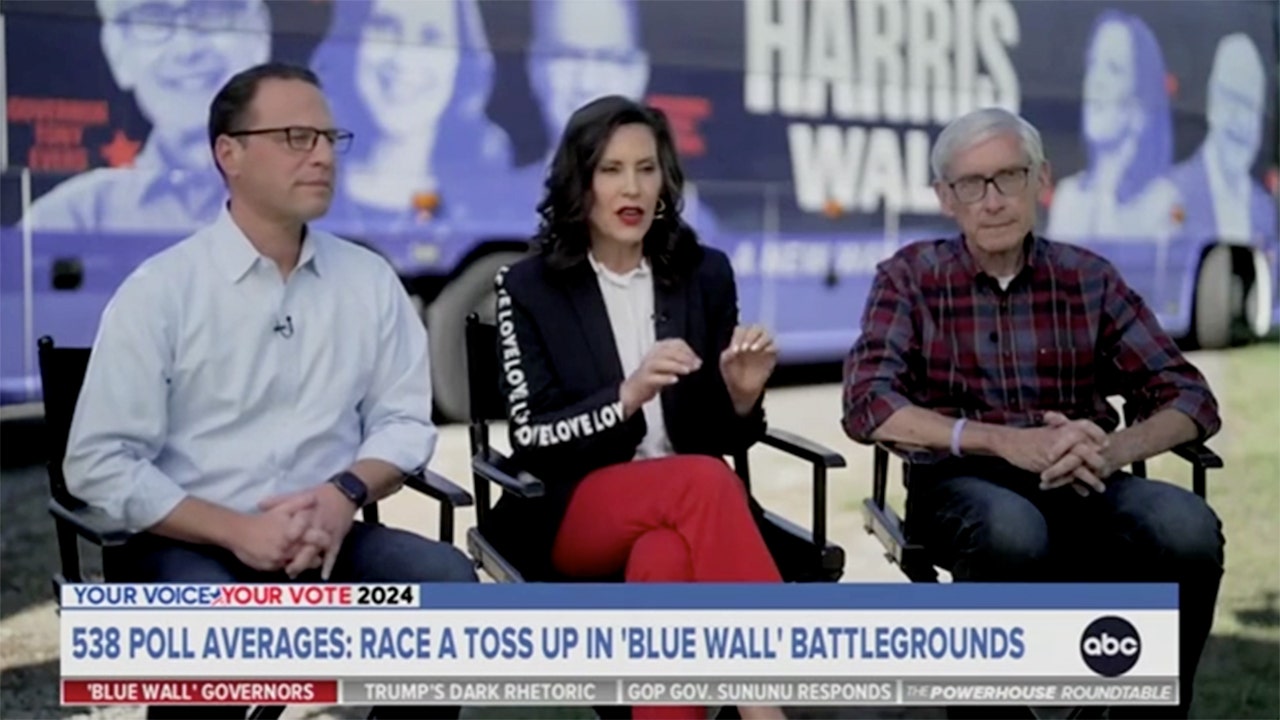 Democratic governors pressed on why Trump and Harris are neck-and-neck in ‘blue wall’ states: ‘Razor-thin’