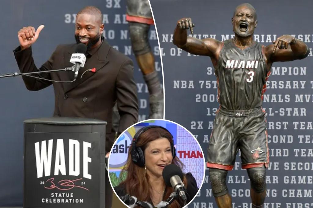 Dwyane Wade’s surprising influence on statue — that no one thinks looks like him