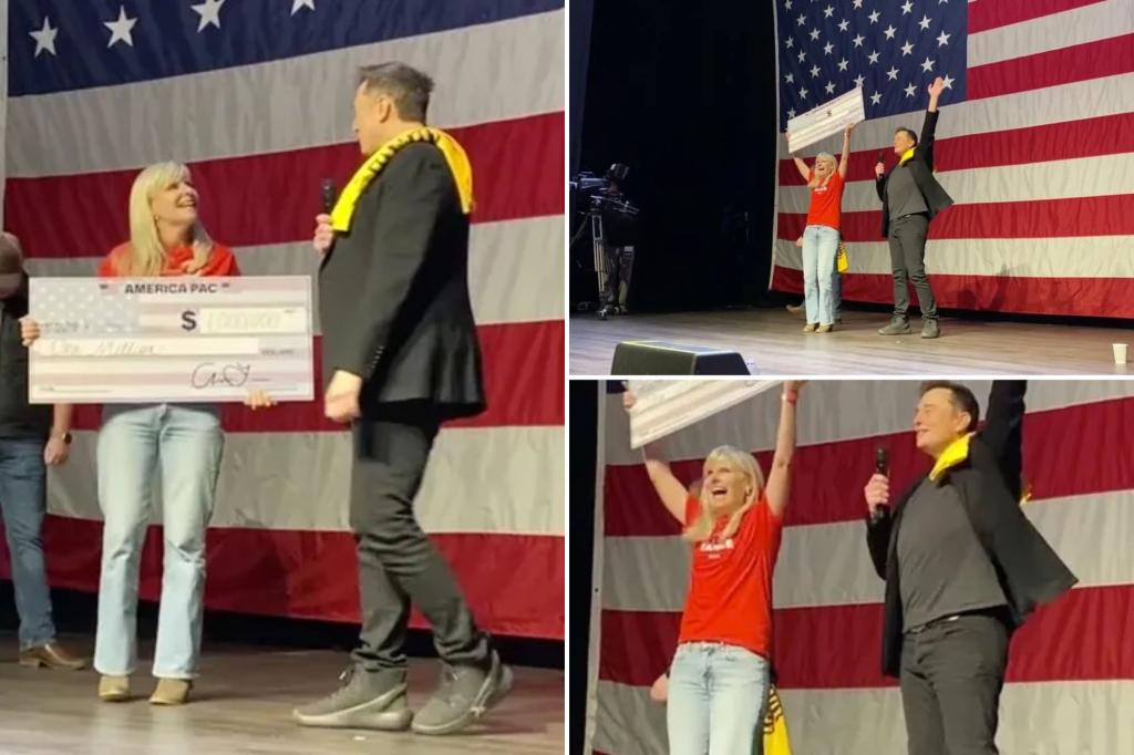 Elon Musk hands out second $1 million prize in voter registration giveaway, jokes, ‘Hopefully I don’t get shot’ 