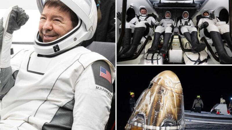 Four astronauts return to Earth after being delayed by Boeing’s capsule trouble and Hurricane Milton