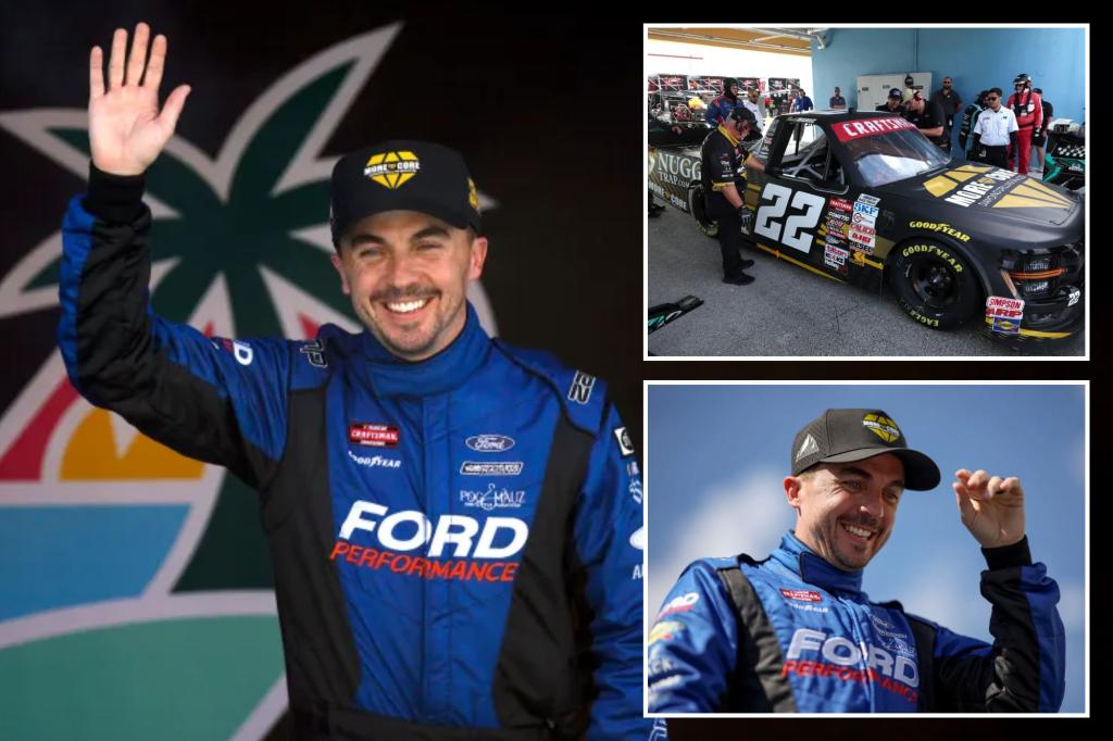 Frankie Muniz’s 1st race since landing full-time NASCAR ride spoiled by truck’s mechanical problems