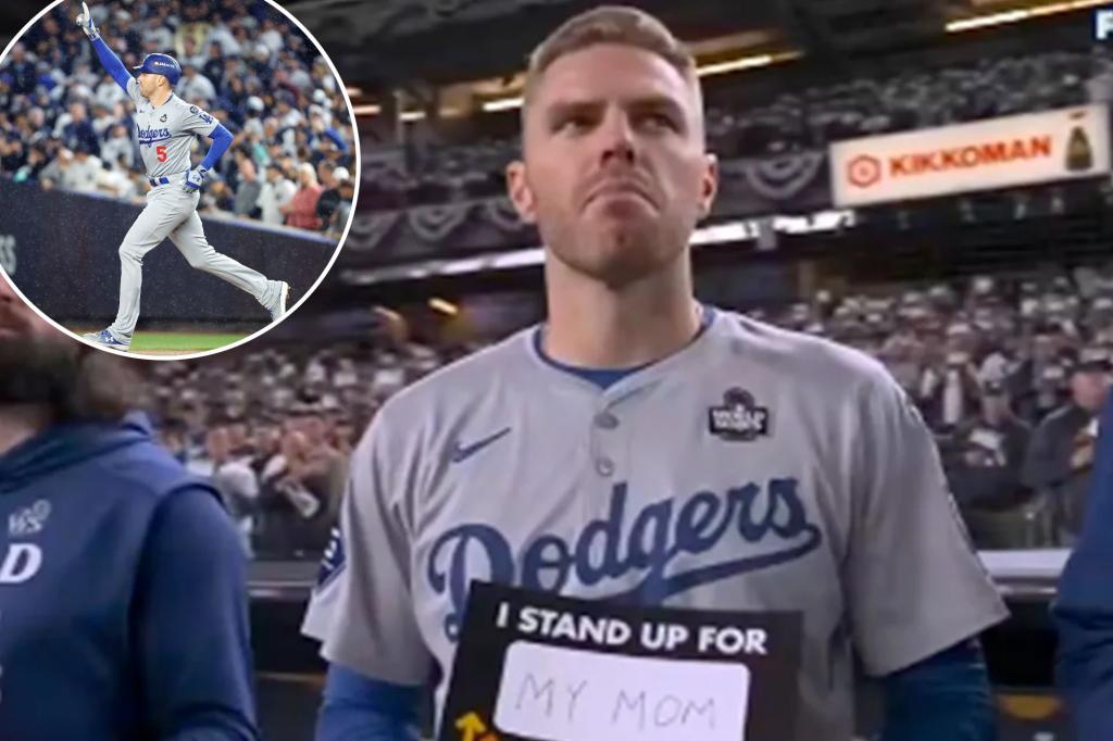 Freddie Freeman taunted by Yankees fan during cancer tribute