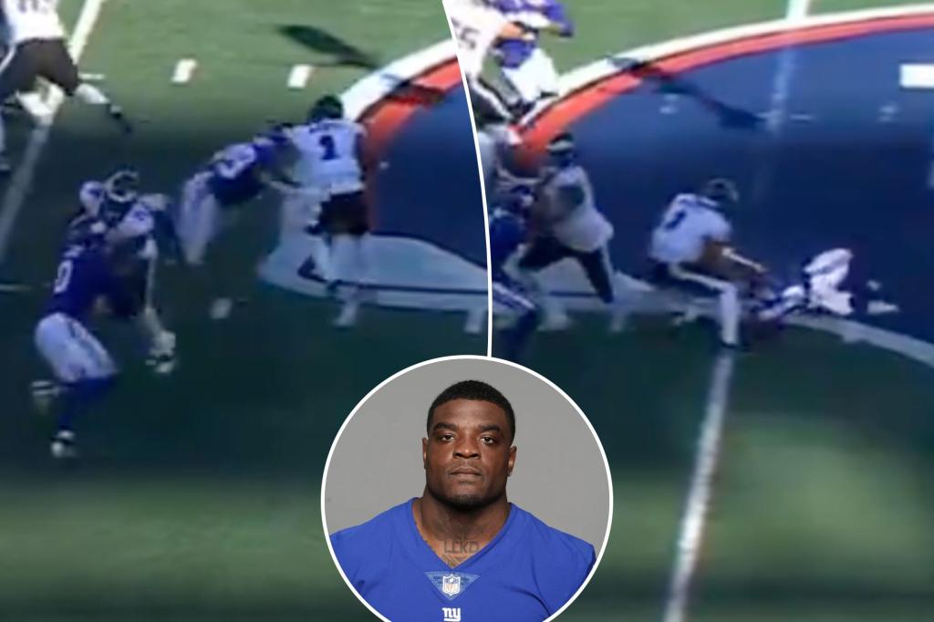 Giants’ Matthew Adams beating himself up over botched sack