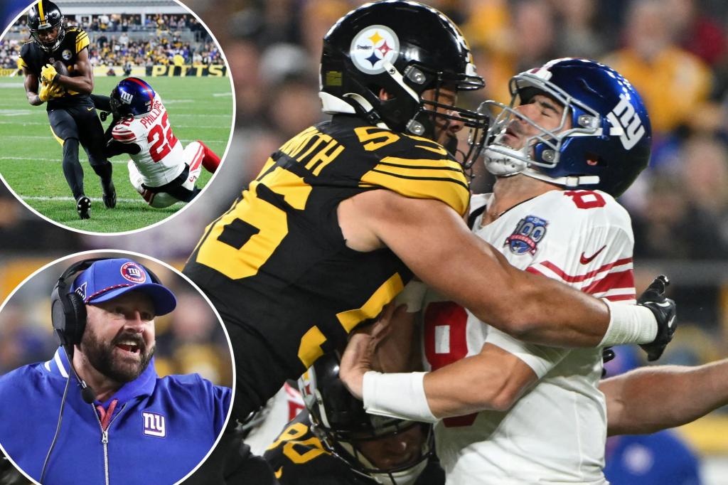 Giants wilt yet again in messy ‘MNF’ loss to Steelers