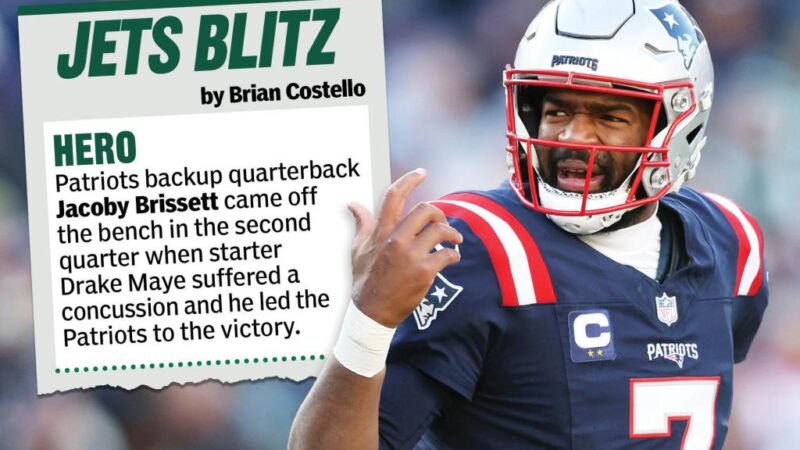 Heroes, zeros from Jets’ loss to Patriots: Jacoby Brissett was savior