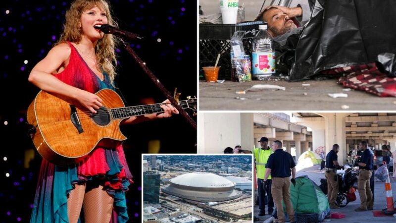 Homeless encampment is forced to move ahead of Taylor Swift show in New Orleans