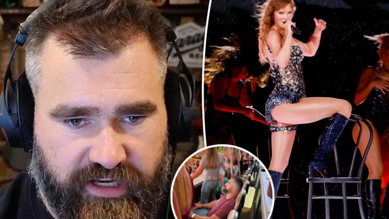 Jason Kelce denies falling asleep at Taylor Swift’s Miami show