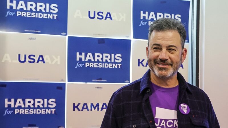 Late night host Jimmy Kimmel campaigns for Democrat in Las Vegas