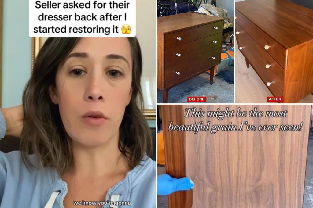 Michigan furniture restorer Kandra Sobel begged to sell back pricey dresser buyer sold for cheap