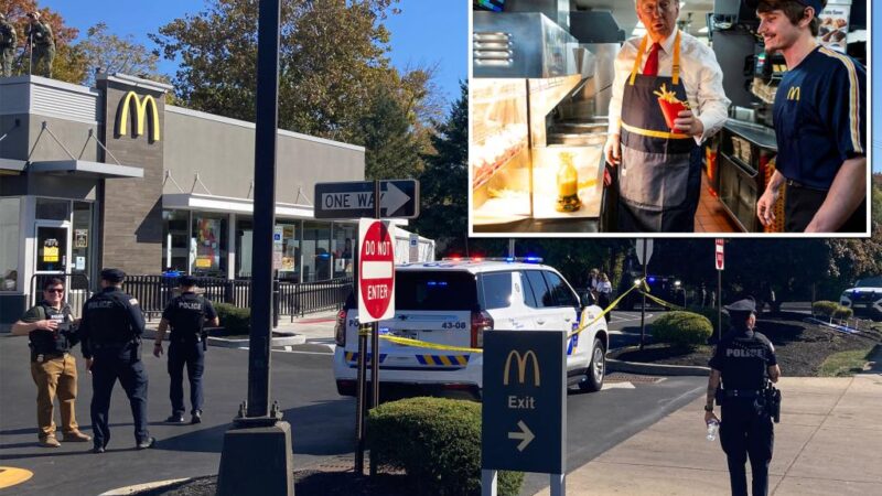 Politics dominates at Pennsylvania McDonald’s Trump worked — where threats prompt police presence