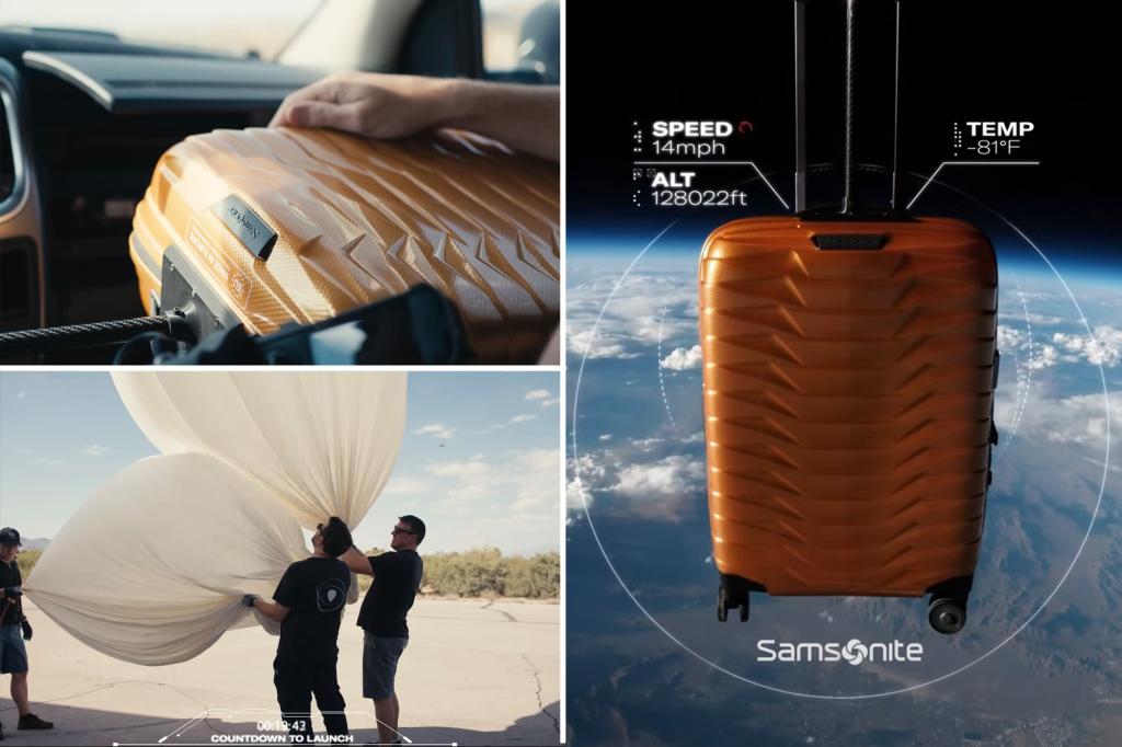 Samsonite launched a suitcase into space — then let it crash land