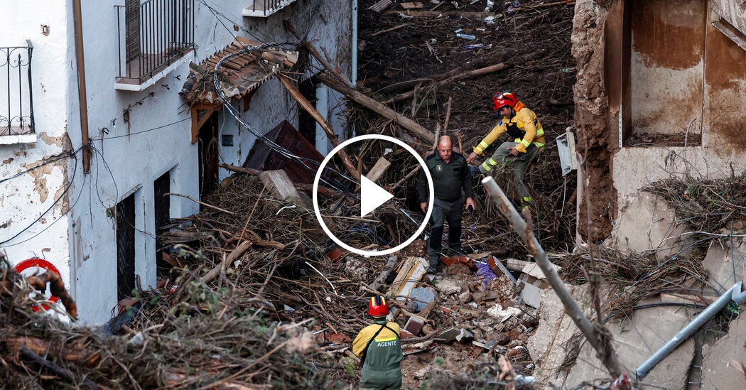 Search and Rescue Efforts Continue in Spain After Worst Flooding in Decades