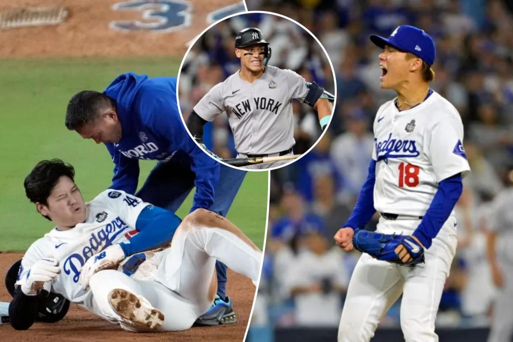 Shohei Ohtani injury concern overshadows Dodgers domination of Yankees