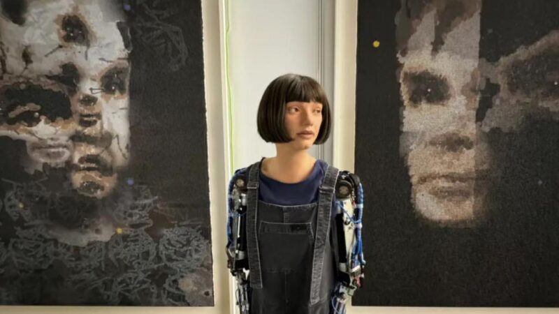 Sotheby’s to auction painting by humanoid robot in a futuristic first