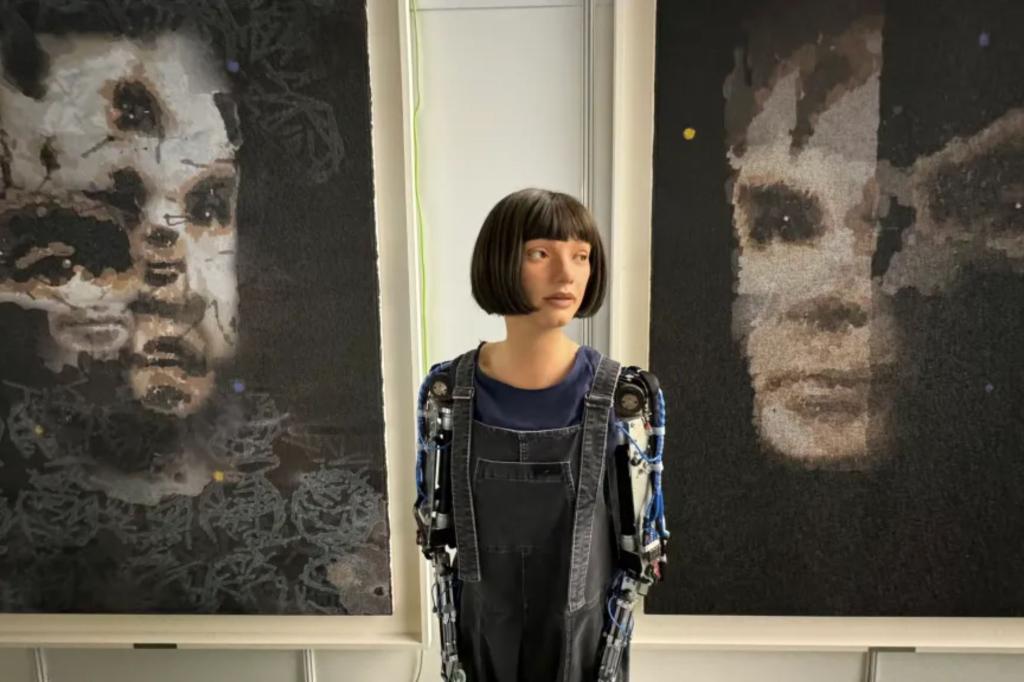 Sotheby’s to auction painting by humanoid robot in a futuristic first