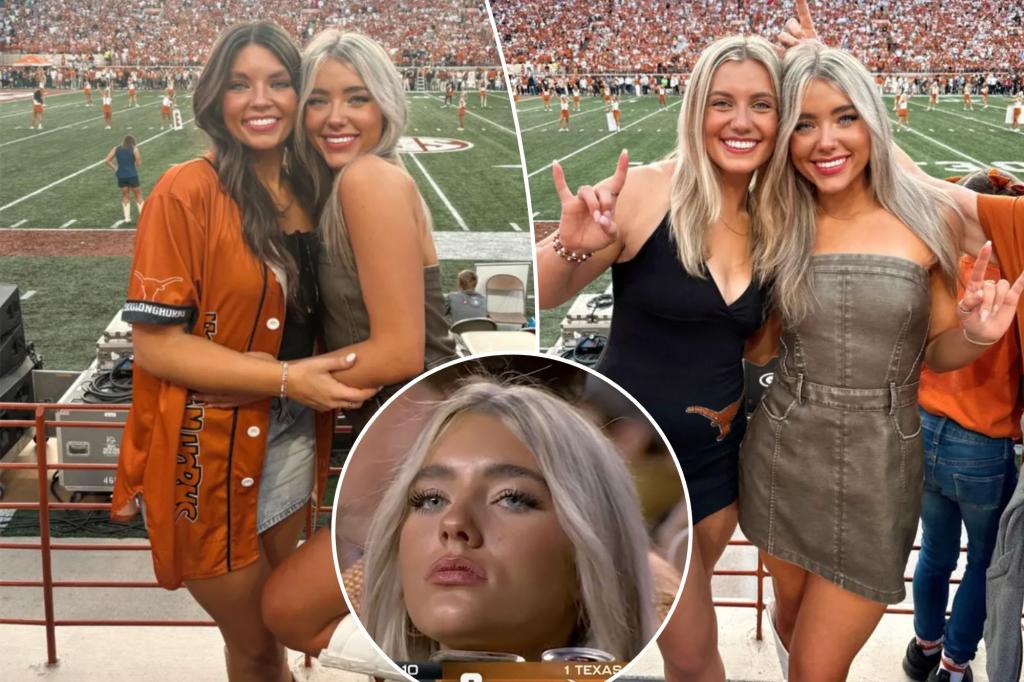 Stunning viral fan from Texas game revealed as she shares new photos