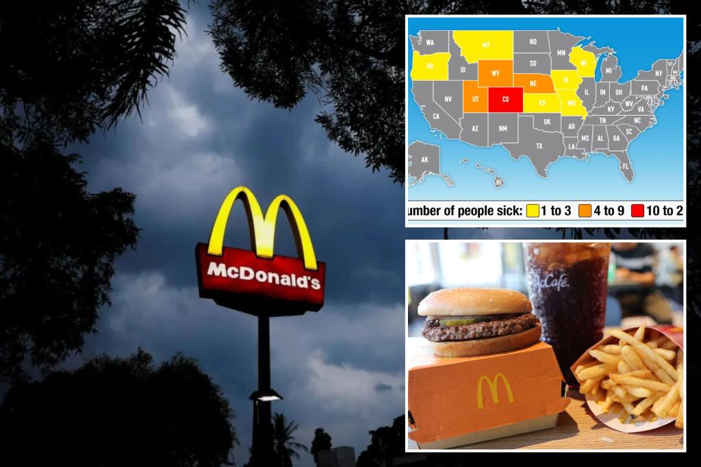 The 10 states with E. coli cases linked to McDonald’s Quarter Pounders