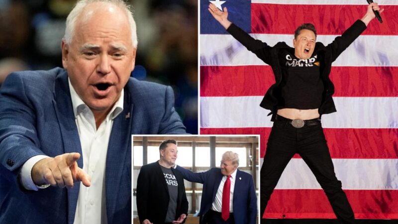 Tim Walz slams Elon Musk as a ‘dips—‘ during rally with Obama in Wisconsin