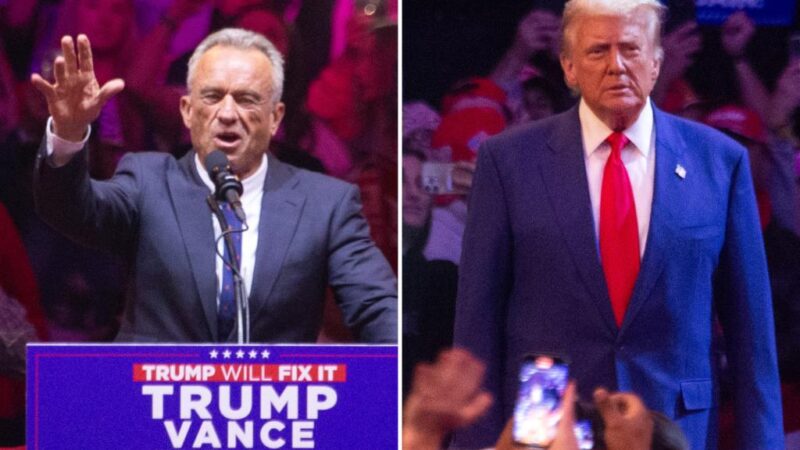 Trump and RFK Jr. appear at MSG rally 25 years after ex-prez sat courtside with JFK Jr.