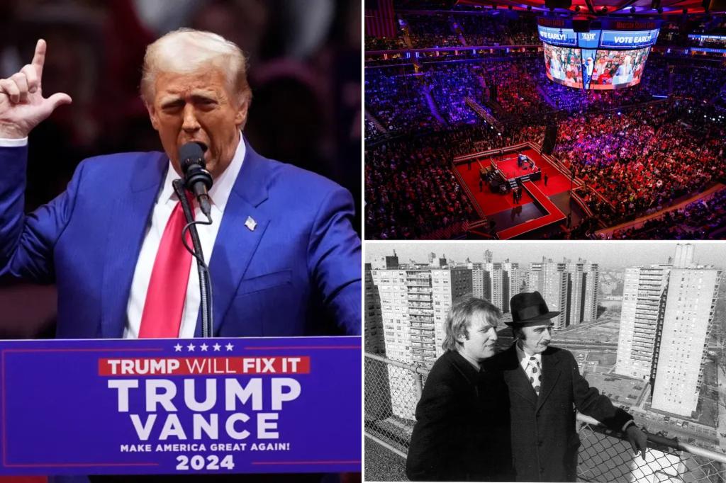 Trump muses on whether his father is in Heaven at MSG rally