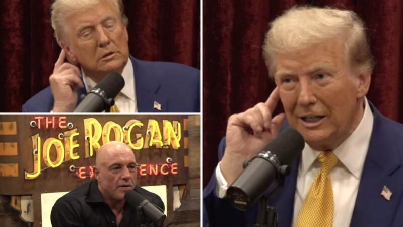 Trump reveals his scar to Joe Rogan from when bullet ‘zicked’ his ear during first assassination attempt