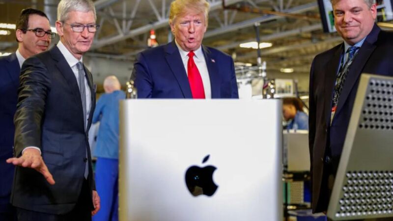 Trump says Apple’s Tim Cook called with concerns about EU penalties