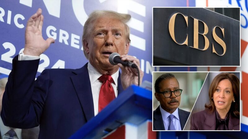 Trump sends letter to CBS demanding unedited ’60 Minutes’ Harris transcript, teases potential lawsuit