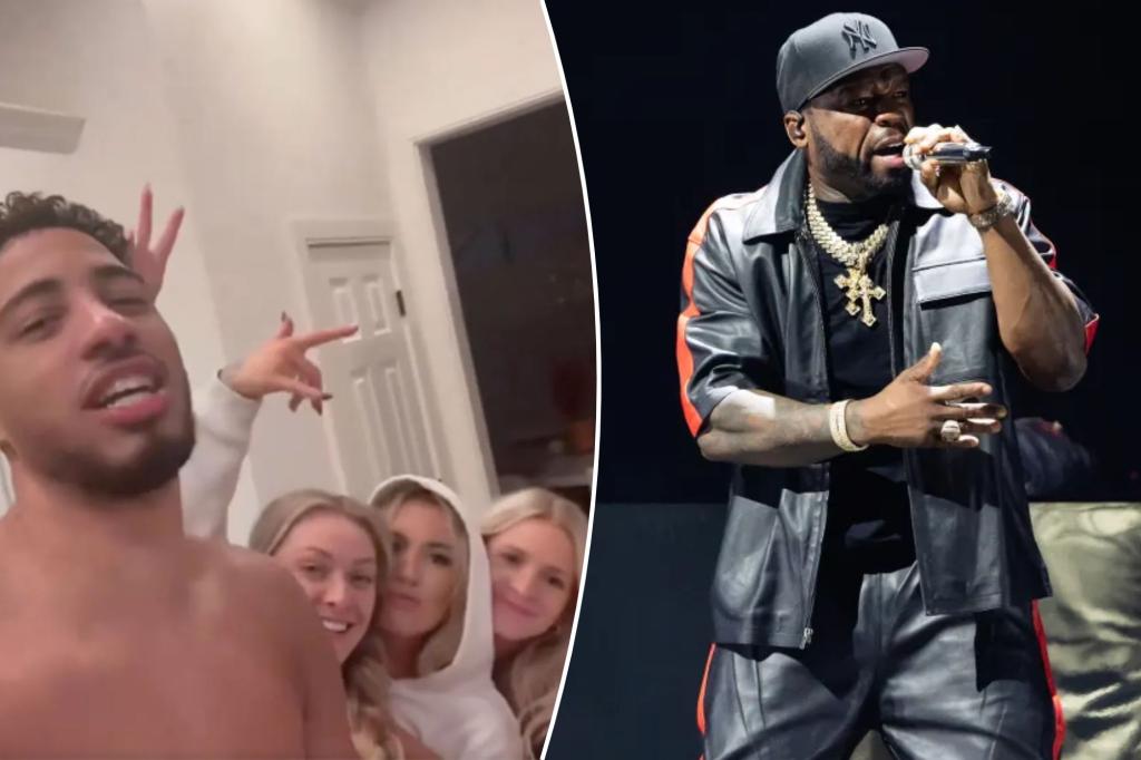 Tyrese Haliburton congratulates 50 Cent on Las Vegas residency in 4 am video with three women