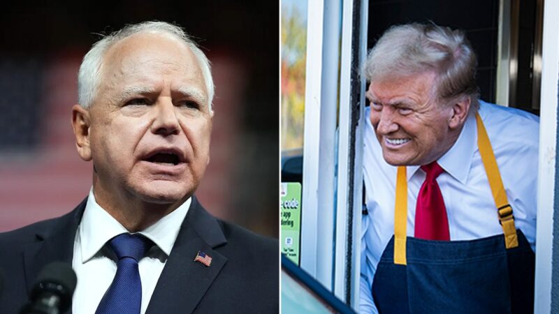 Walz taunts Trump over McDonald’s appearance, says Harris ‘actually worked’ at one