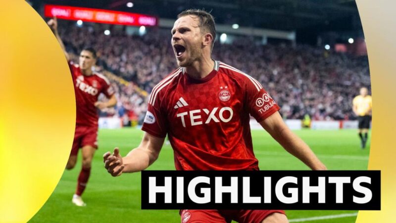 Watch best of Aberdeen's gripping win over Rangers