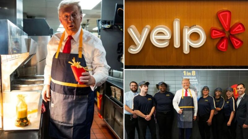 Yelp disables reviews of McDonald’s restaurant where Trump worked