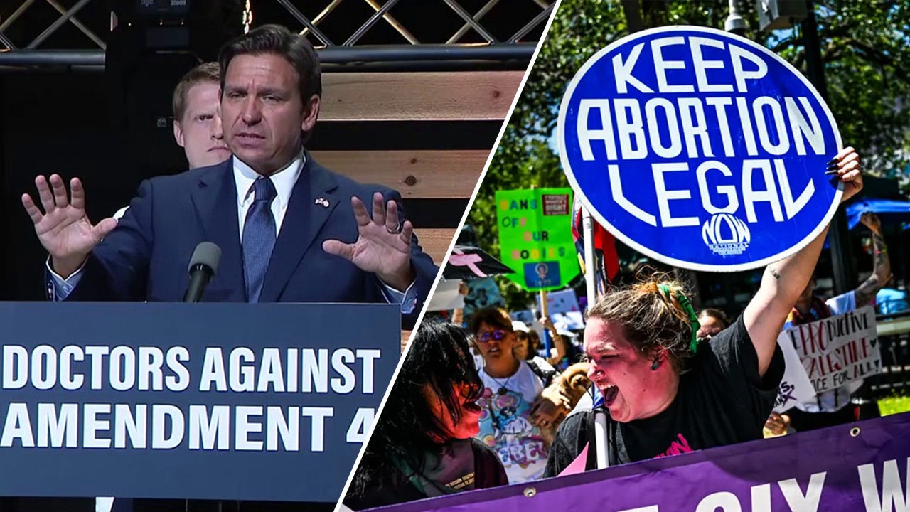 DeSantis campaigns against high-stakes abortion measure on Florida ballot