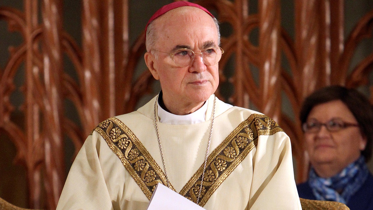 Former Roman Catholic Archbishop Carlo Maria Vigano backs Trump over Harris