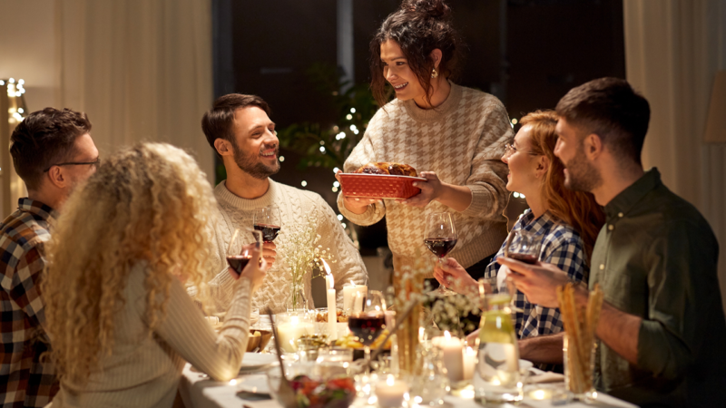 The empty chair at the Thanksgiving table