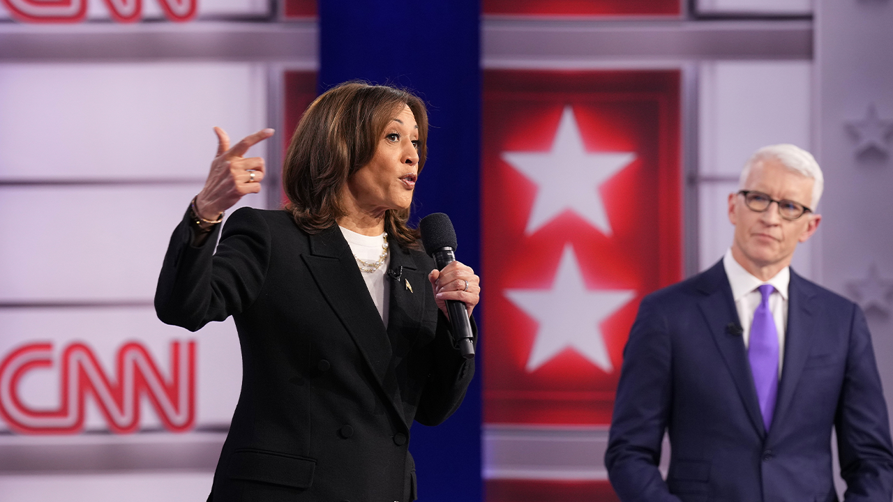 Harris cites Trump more than two dozen times when pressed for policy issues in CNN town hall