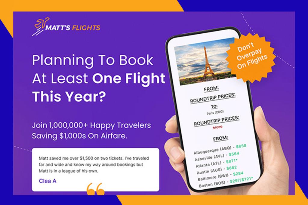 Matt’s Flights Premium Plan (Lifetime Subscription) is 95% off