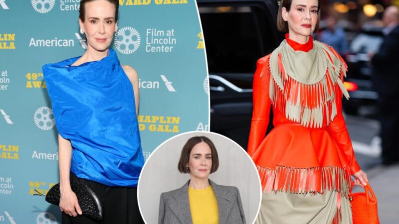 Sarah Paulson’s elegance — from Prada to pops of color